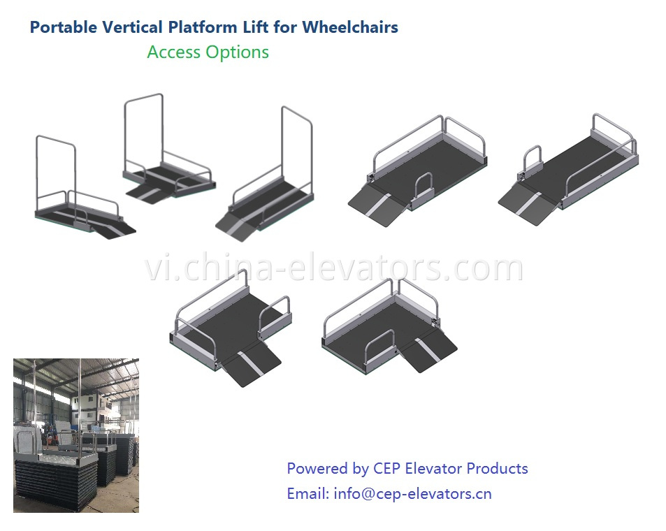 Access Options for Portable Vertical Platform Lift for Wheelchairs